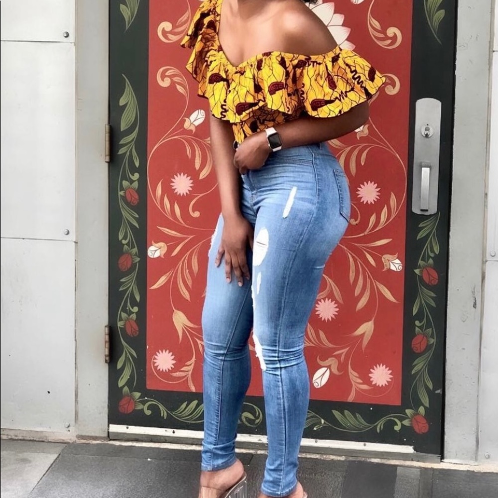 Ankara crop top!